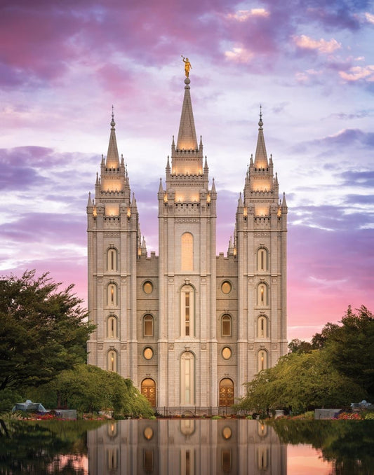 Salt Lake for Time and All Eternity Gallery Wrap