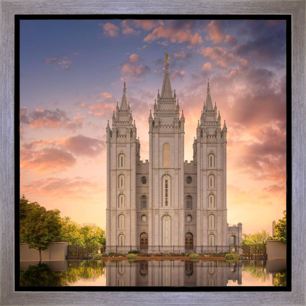 Salt Lake Temple Reflections Gallery Wrap