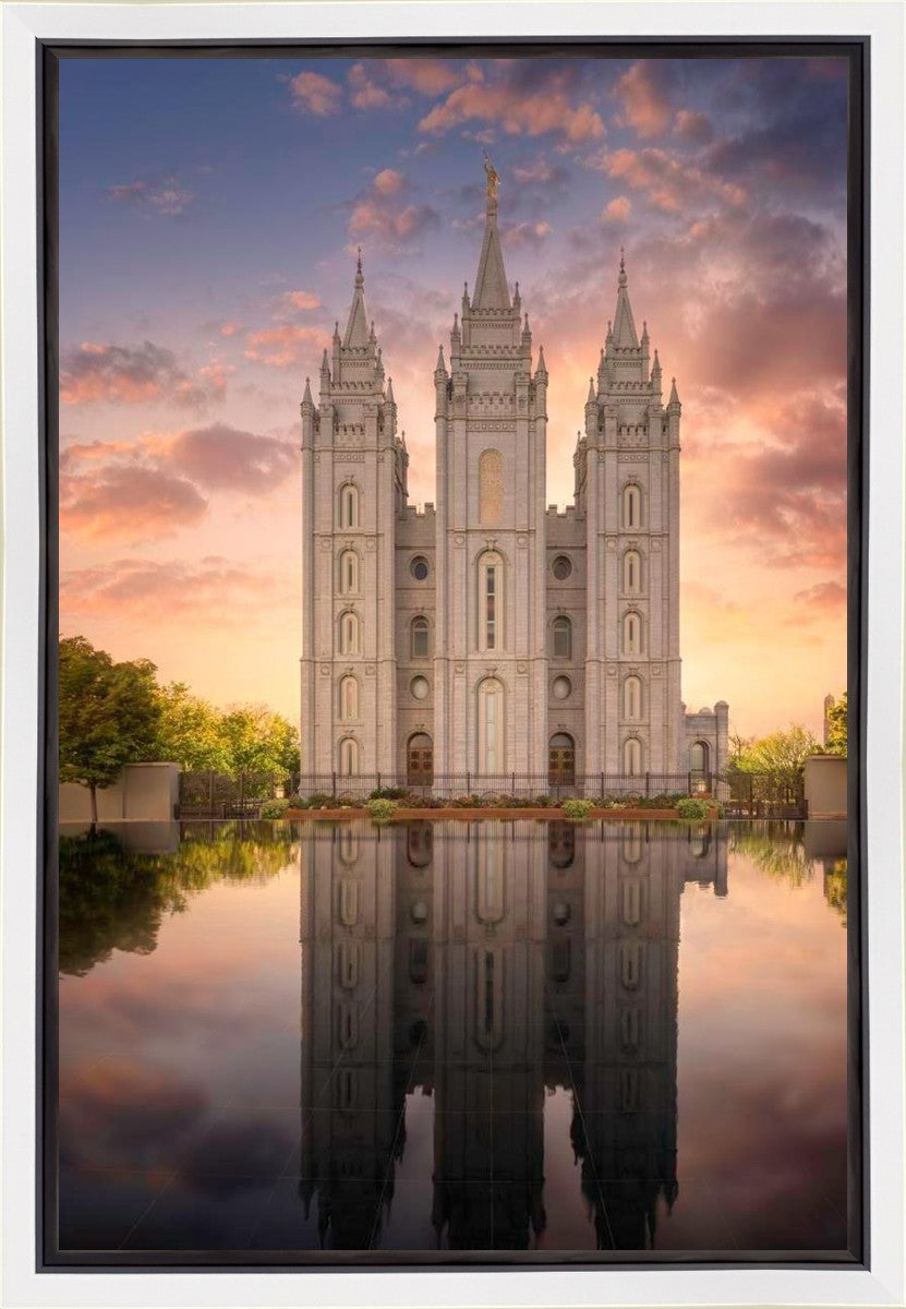 Salt Lake Temple Reflections Gallery Wrap