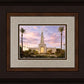 Redlands Temple Fountain Sunset