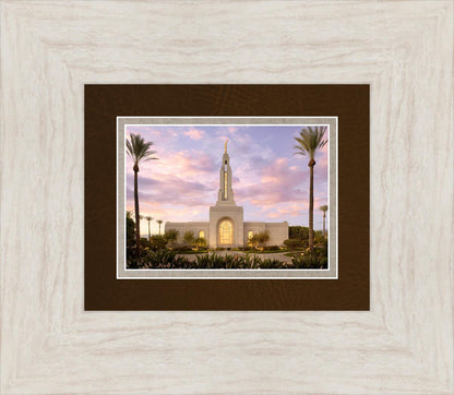 Redlands Temple Fountain Sunset