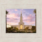 Redlands Temple Fountain Sunset