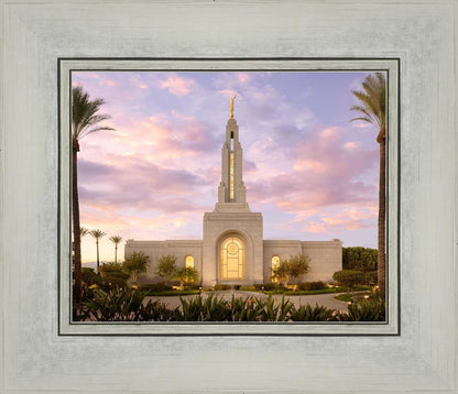 Redlands Temple Fountain Sunset