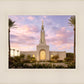 Redlands Temple Fountain Sunset