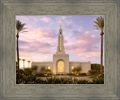 Redlands Temple Fountain Sunset