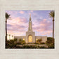 Redlands Temple Fountain Sunset