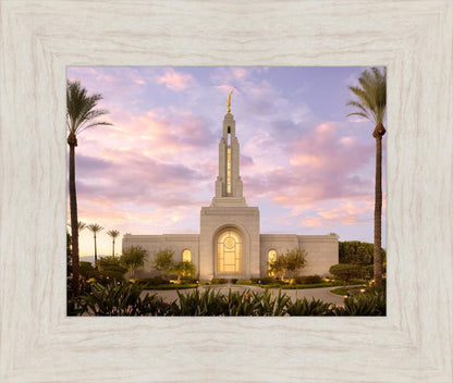 Redlands Temple Fountain Sunset
