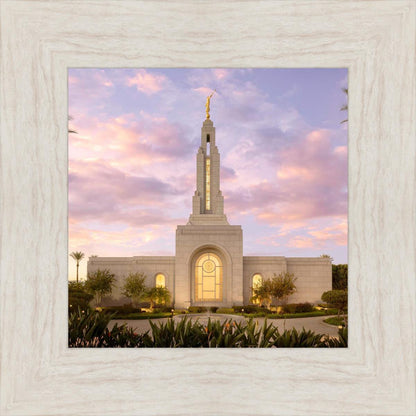 Redlands Temple Fountain Sunset