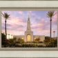 Redlands Temple Fountain Sunset