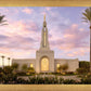 Redlands Temple Fountain Sunset