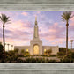 Redlands Temple Fountain Sunset