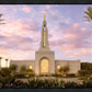 Redlands Temple Fountain Sunset