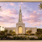 Redlands Temple Fountain Sunset