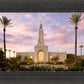 Redlands Temple Fountain Sunset