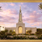 Redlands Temple Fountain Sunset