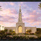 Redlands Temple Fountain Sunset