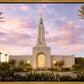 Redlands Temple Fountain Sunset