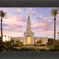 Redlands Temple Fountain Sunset