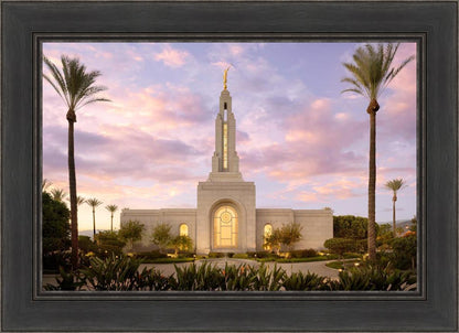 Redlands Temple Fountain Sunset