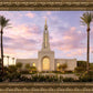 Redlands Temple Fountain Sunset