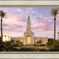 Redlands Temple Fountain Sunset