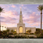 Redlands Temple Fountain Sunset