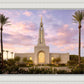 Redlands Temple Fountain Sunset