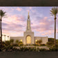 Redlands Temple Fountain Sunset