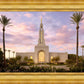 Redlands Temple Fountain Sunset