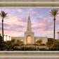 Redlands Temple Fountain Sunset