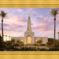 Redlands Temple Fountain Sunset