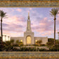 Redlands Temple Fountain Sunset