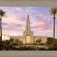 Redlands Temple Fountain Sunset