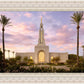 Redlands Temple Fountain Sunset