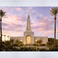 Redlands Temple Fountain Sunset