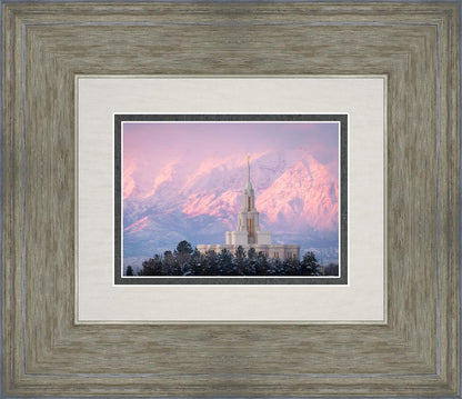 Payson Temple Winter Evening