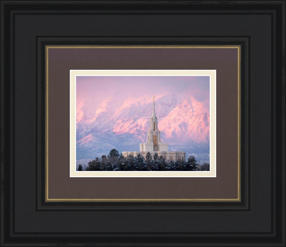Payson Temple Winter Evening