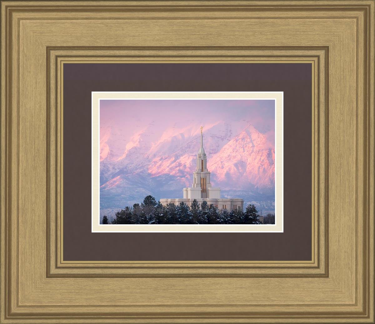 Payson Temple Winter Evening