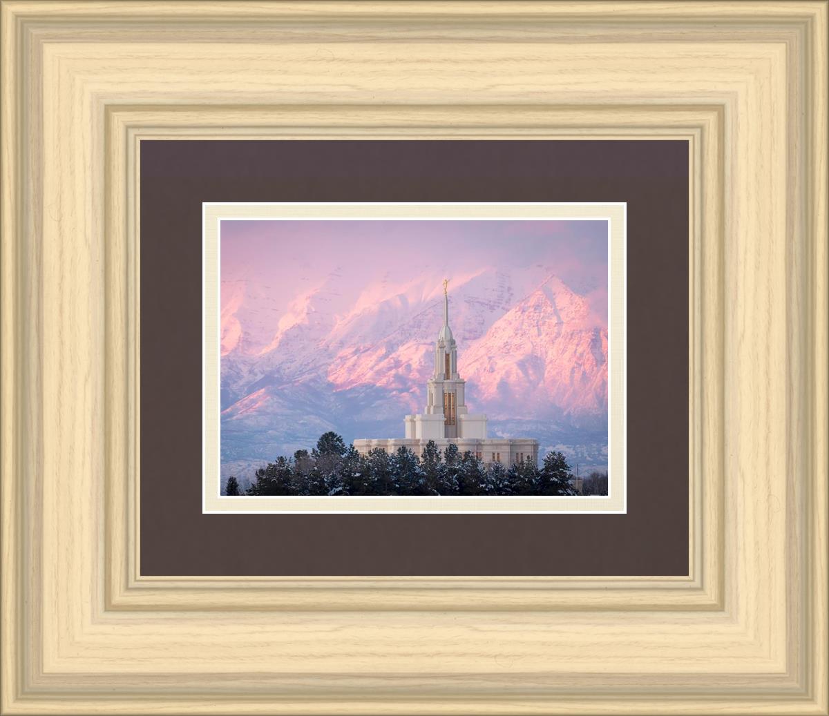 Payson Temple Winter Evening