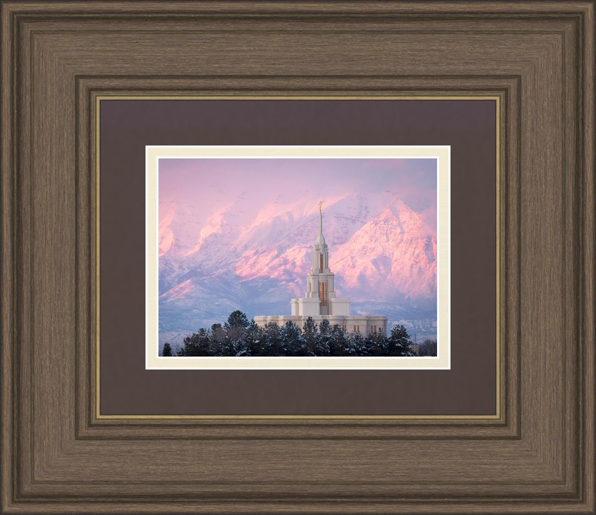 Payson Temple Winter Evening