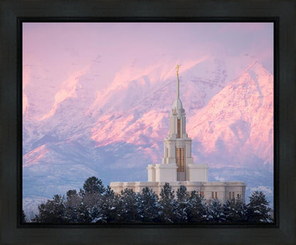 Payson Temple Winter Evening