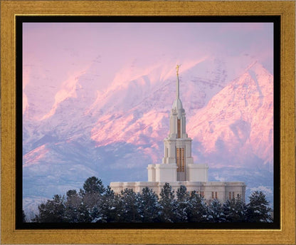 Payson Temple Winter Evening