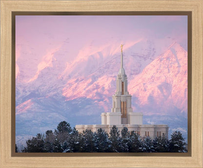 Payson Temple Winter Evening