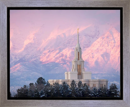 Payson Temple Winter Evening