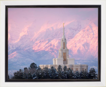 Payson Temple Winter Evening