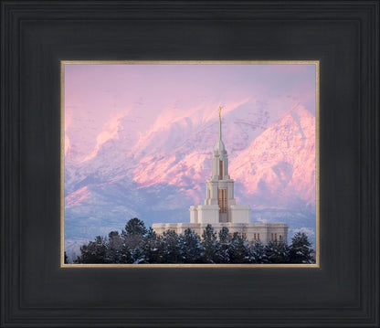 Payson Temple Winter Evening