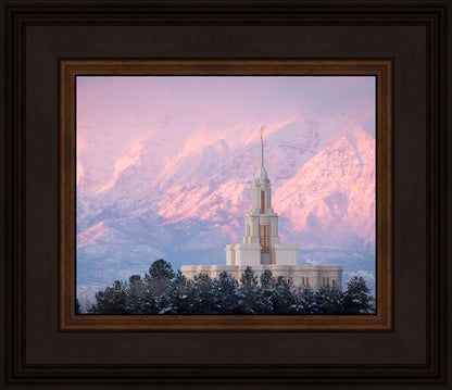 Payson Temple Winter Evening