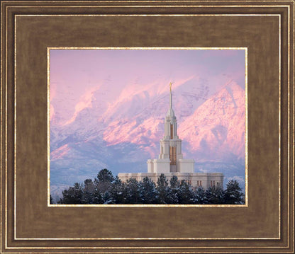Payson Temple Winter Evening