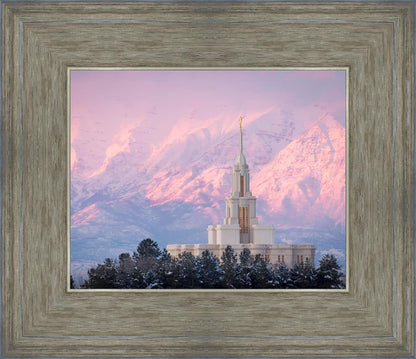 Payson Temple Winter Evening