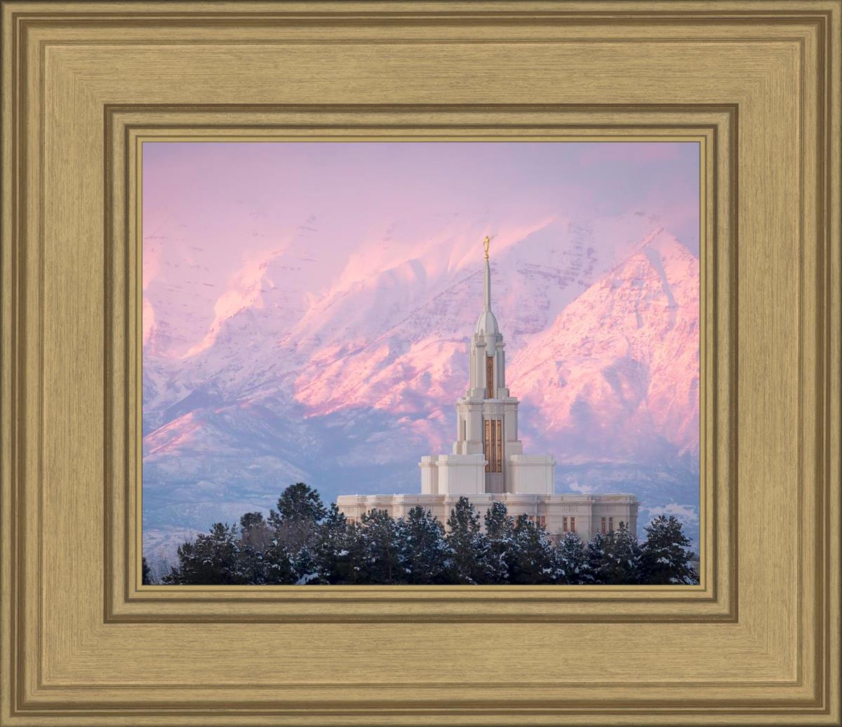 Payson Temple Winter Evening